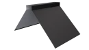 Конёк фигурный 190x190x2000 мм, 9005 черный янтарь матовый
