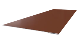 Планка завершающая 65x2000 мм, 8004 медно-коричневый глянцевый