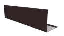 Планка завершающая 10x50x50x10 мм, 8017 шоколадно-коричневый глянцевый