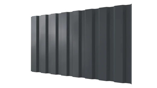 Профнастил С20A 1150/1100x0,3 мм, 7011 железно-серый глянцевый