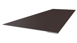 Планка завершающая 65x2000 мм, 8017 шоколадно-коричневый матовый