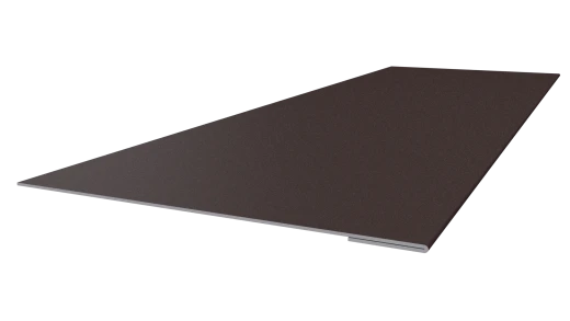 Планка завершающая 65x2000 мм, 8017 шоколадно-коричневый матовый
