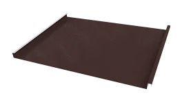 Фальцевая кровля 562/550x0,65 мм, 8017 шоколадно-коричневый глянцевый