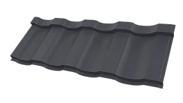 Металлочерепица Геркулес 25 1200/1150x0,5 мм, 7024 графитовый серый стальной бархат