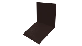 Планка примыкания верхняя к стене фальц 150x130x20 мм, 8017 шоколадно-коричневый глянцевый