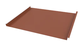 Фальцевая кровля 562/550x0,5 мм, 8004 медно-коричневый матовый