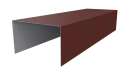 Крышка 40x65x40 мм, 3009 оксид красный матовый