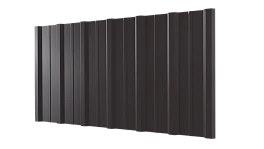 Профнастил НС16 1150/1100x0,65 мм, 8019 серо-коричневый глянцевый