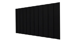 Профнастил С8 1200/1150x0,5 мм, 9005 черный янтарь стальной бархат