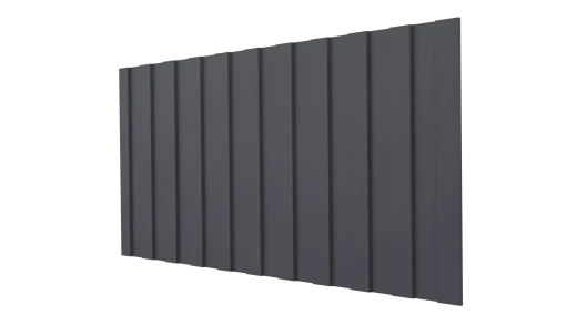 Профнастил С8 1200/1150x0,5 мм, 7024 графитовый серый матовый
