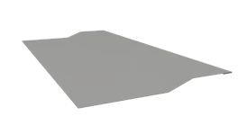 Планка крепёжная фальц 50x17x29 мм, 7035 светло-серый глянцевый
