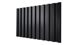Профнастил С21 1051/1000x0,3 мм, 9005 черный янтарь глянцевый