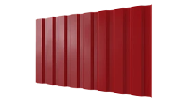 Профнастил С20А 1150/1100x0,4 мм, 3020 транспортный красный глянцевый