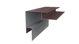 Планка угла наружного сложная Блок-хаус 110x110x2000 мм, Античный дуб 3D