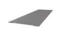 Планка стыковочная 60x2000 мм, 9006 бело-алюминиевый глянцевый
