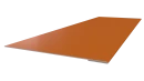 Планка завершающая 65x2000 мм, 2011 насыщенный оранжевый глянцевый