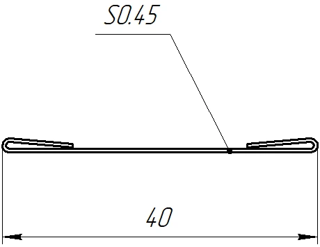 Крепежная планка 10x40x10 мм, Картэн тёмный