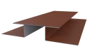 Планка стыковочная сложная Блок-хаус 110x2000 мм, 8004 медно-коричневый матовый