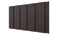 Профнастил К20 1195/1130x0,45 мм, 8017 шоколадно-коричневый матовый