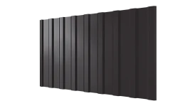 Профнастил С20R 1150/1100x0,65 мм, 8019 серо-коричневый глянцевый
