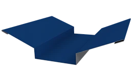 Планка ендовы верхняя 76x76x2000 мм, 5005 сигнальный синий глянцевый