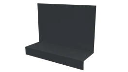 Примыкание боковое фальц 25x65x130 мм, 7011 железно-серый глянцевый