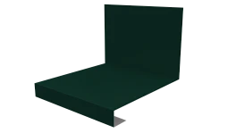 Планка примыкания нижняя к трубе фальц 140x200 мм, 6005 зеленый мох глянцевый