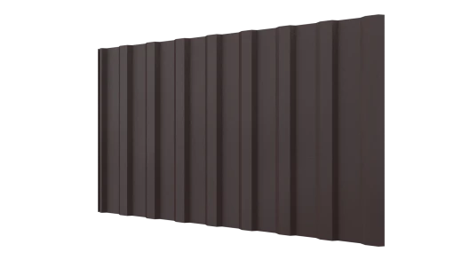Профнастил С20R 1150/1100x0,5 мм, 8017 шоколадно-коричневый матовый