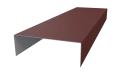 Декоративная накладка 20x60x20 мм, 3009 оксид красный матовый