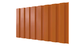 Профнастил С20A 1150/1100x0,3 мм, 2011 насыщенный оранжевый глянцевый