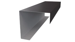 Декоративная накладка угловая 20x60x60x20 мм, 8019 серо-коричневый глянцевый