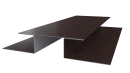 Планка стыковочная сложная Блок-хаус 110x2000 мм, 8017 шоколадно-коричневый глянцевый