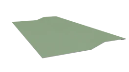 Планка крепёжная фальц 50x17x29 мм, 6019 бело-зеленый глянцевый