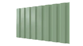 Профнастил С20A 1150/1100x0,3 мм, 6019 бело-зеленый глянцевый