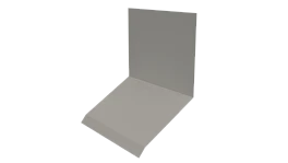 Планка примыкания верхняя к стене фальц 150x130x20 мм, 9002 светло-серый глянцевый