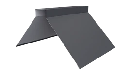 Конёк фигурный 150x150x2000 мм, 7024 графитовый серый матовый