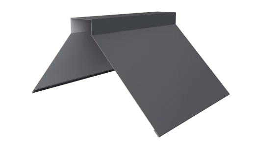 Конёк фигурный 150x150x2000 мм, 7024 графитовый серый матовый