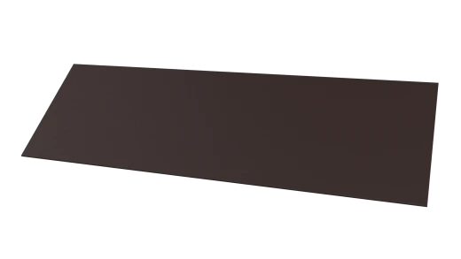 Планка завершающая 65x2000 мм, 8017 шоколадно-коричневый матовый