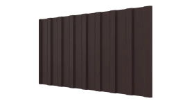 Профнастил С20R 1150/1100x0,5 мм, 8017 шоколадно-коричневый стальной бархат