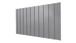 Профнастил С8 1200/1150x0,4 мм эконом, 9006 бело-алюминиевый глянцевый