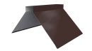 Конёк фигурный 150x150x2000 мм, 8017 шоколадно-коричневый глянцевый