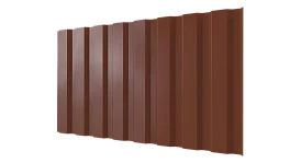 Профнастил С20A 1150/1100x0,3 мм, 8004 медно-коричневый глянцевый