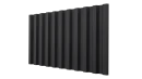Профнастил С21 1051/1000x0,5 мм, 9005 черный янтарь матовый