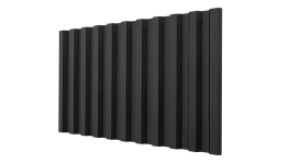 Профнастил С21 1051/1000x0,5 мм, 9005 черный янтарь матовый