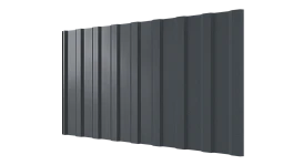 Профнастил С20R 1150/1100x0,65 мм, 7011 железно-серый глянцевый
