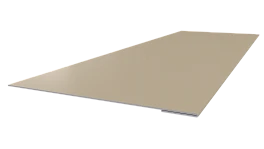 Планка завершающая 65x2000 мм, 1015 св. слоновая кость глянцевый