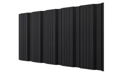 Профнастил К20 1195/1130x0,5 мм, 9005 черный янтарь стальной бархат