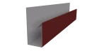 Планка П-образная 30x20x2000 мм, 3011 коричнево-красный глянцевый