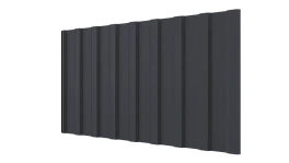 Профнастил С20R 1150/1100x0,5 мм, 7024 графитовый серый стальной бархат