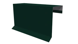 Планка торцевая фальц 65x97 мм, 6005 зеленый мох глянцевый
